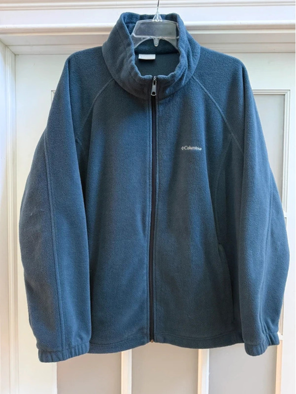 Columbia Men’s Blue Gray Fleece Jacket Size 3X